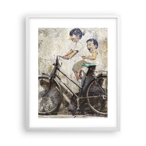 Poster în ramă albă - Adevărat sau fals? - 40x50 cm