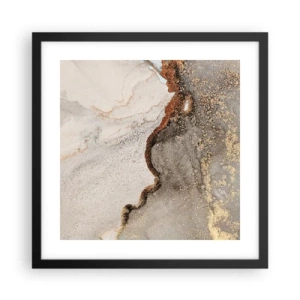 Poster în ramă neagră - La granița culorilor - 40x40 cm