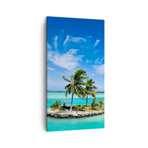 Tablou pe pânză - Paradisul pe pământ - 45x80 cm