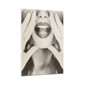 Tablou pe sticlă - Vin imediat! - 50x70 cm