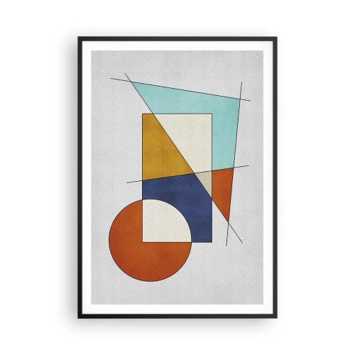 Poster în ramă neagră - Abstracție: distracție modernistă - 70x100 cm