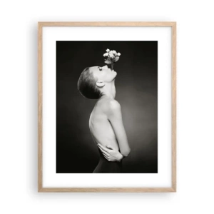 Poster în ramă de stejar deschis - Eleganță excentrică - 40x50 cm