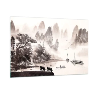 Tablou pe sticlă - Viața exotică de zi cu zi a Estului - 120x80 cm