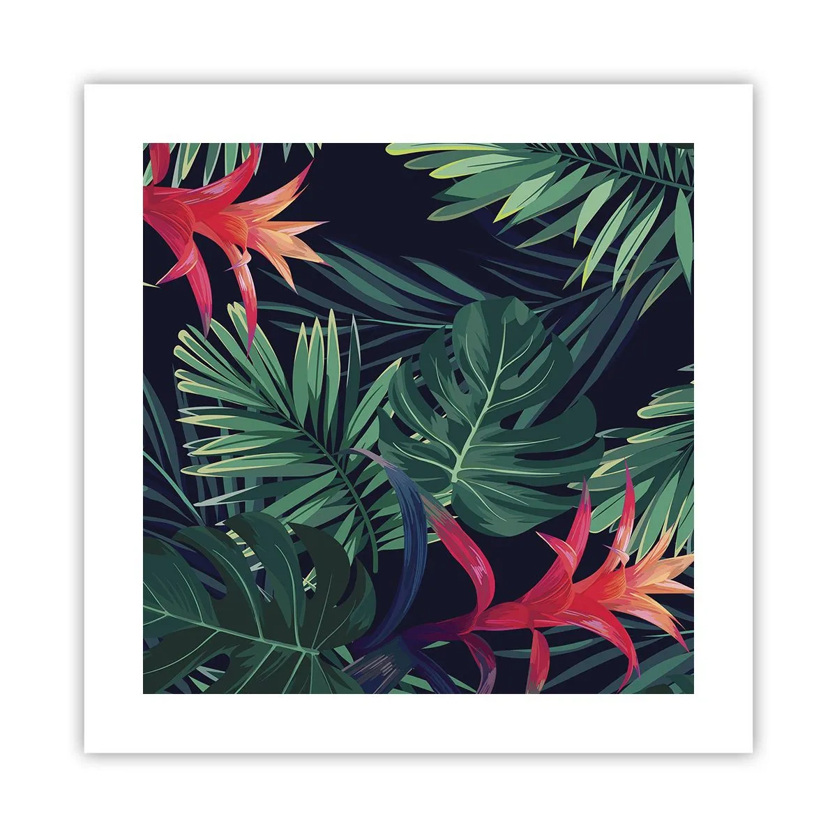 Poster - Flacăra verde - 40x40 cm