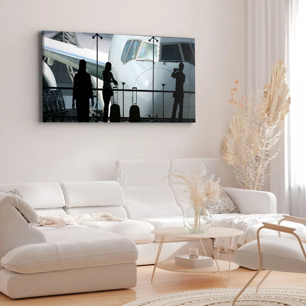 Tablou pe pânză - Vis a vis la aeroport - 120x50 cm