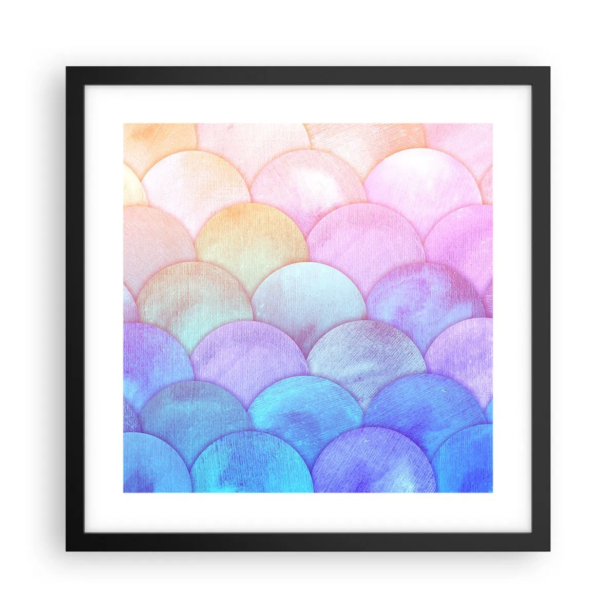 Poster în ramă neagră - Coajă de perlă - 40x40 cm