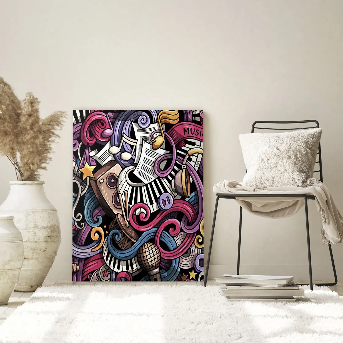 Tablou pe sticlă - Melodie complicată - 50x70 cm