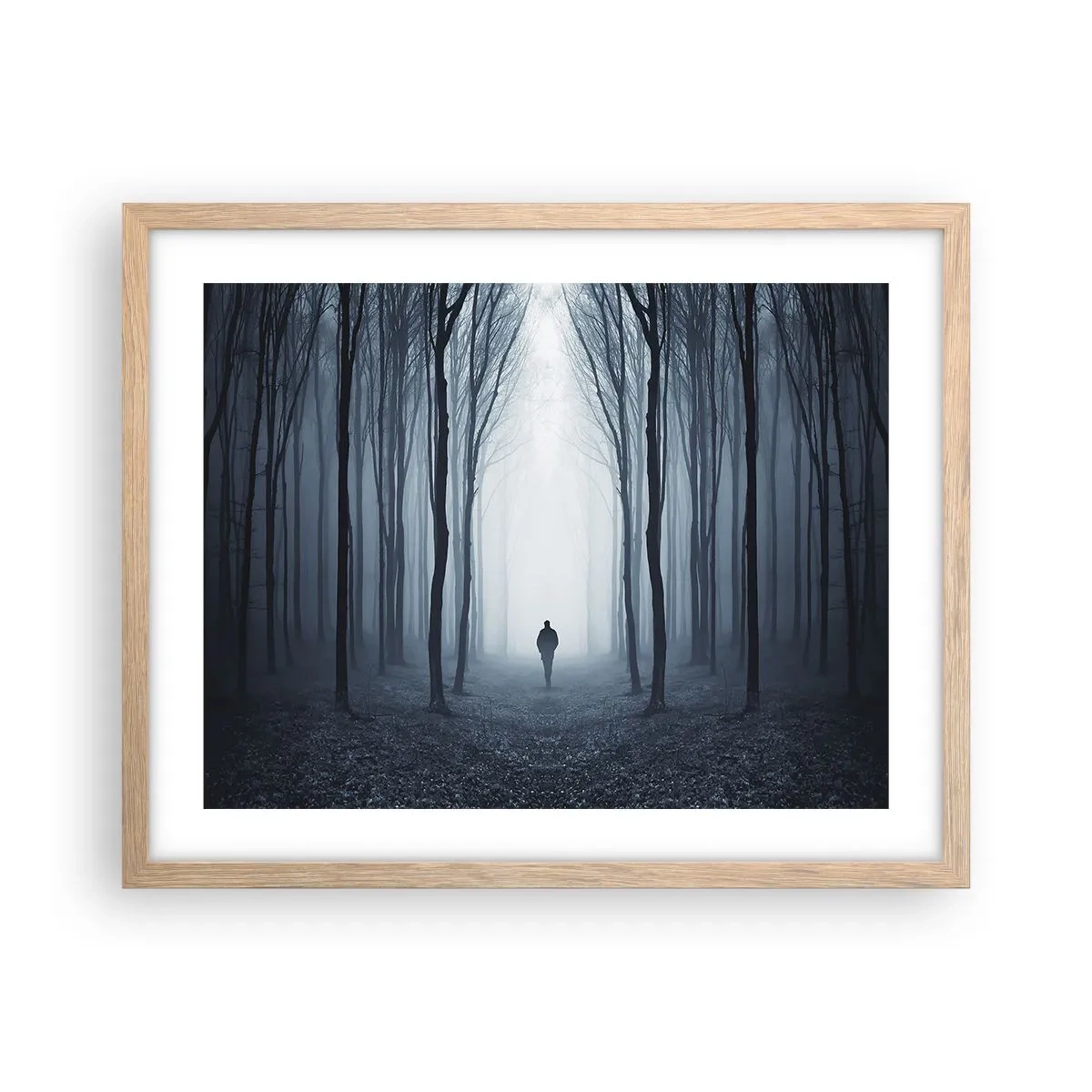 Poster în ramă de stejar deschis - Și totul este simplu și clar - 50x40 cm