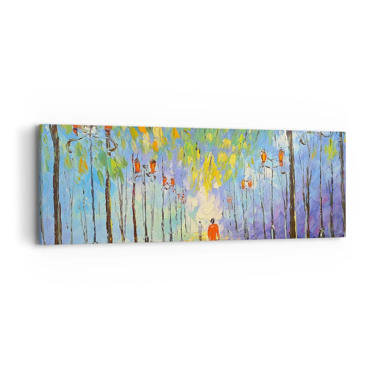 Tablou pe pânză - Cântecul de noapte al ploii - 90x30 cm