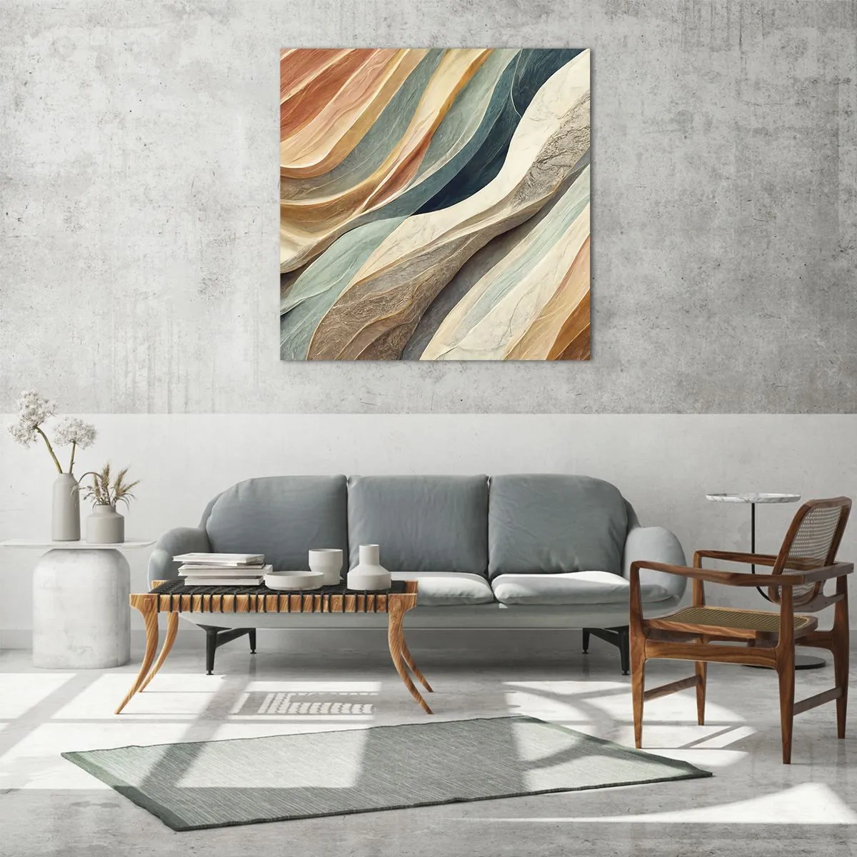 Tablou pe sticlă - Momentul dinaintea schimbării - 50x50 cm