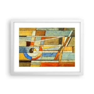 Poster în ramă albă - Cubismul în construcție - 40x30 cm