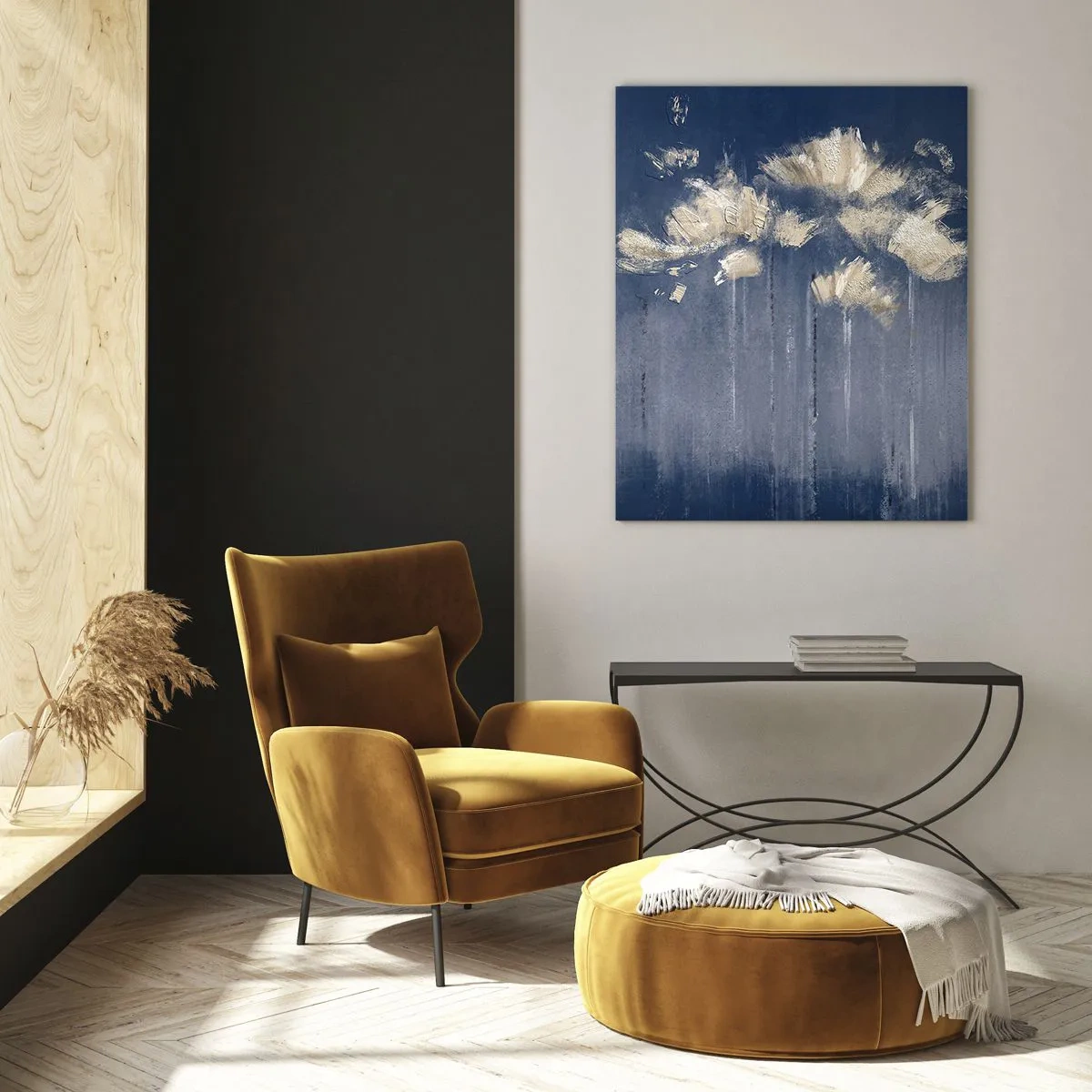 Tablou pe sticlă - Ca petalele în vânt - 50x70 cm