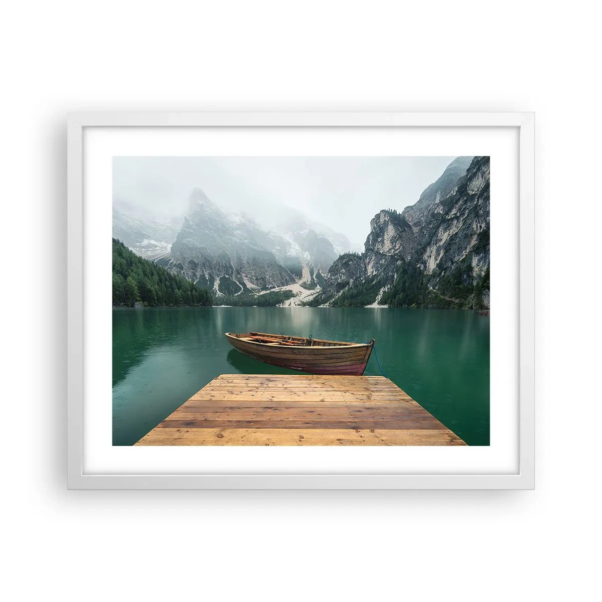 Poster în ramă albă - Și frunțile mândre - 50x40 cm