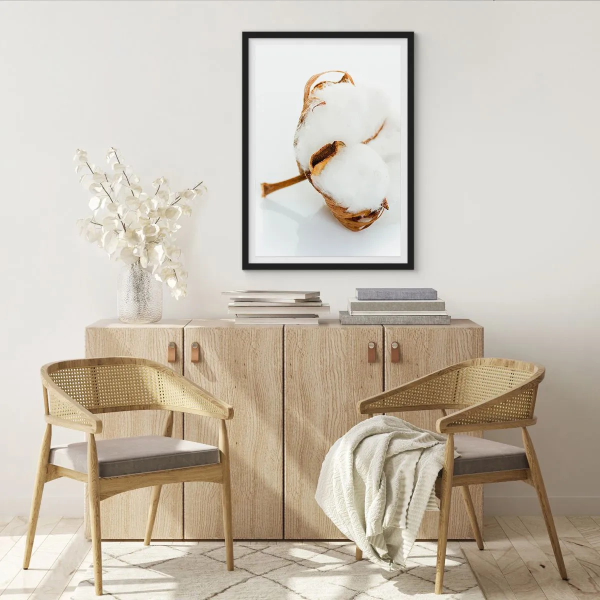 Poster în ramă neagră - Moale prin natură - 30x40 cm