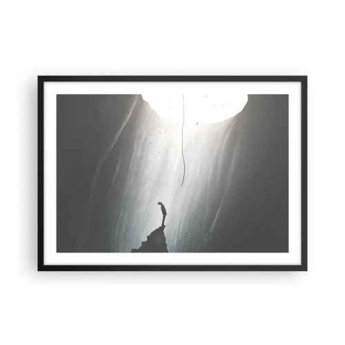 Poster în ramă neagră - Există întotdeauna o cale de ieșire - 70x50 cm