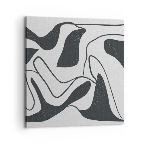 Tablou pe pânză - Distracție abstractă în labirint - 60x60 cm