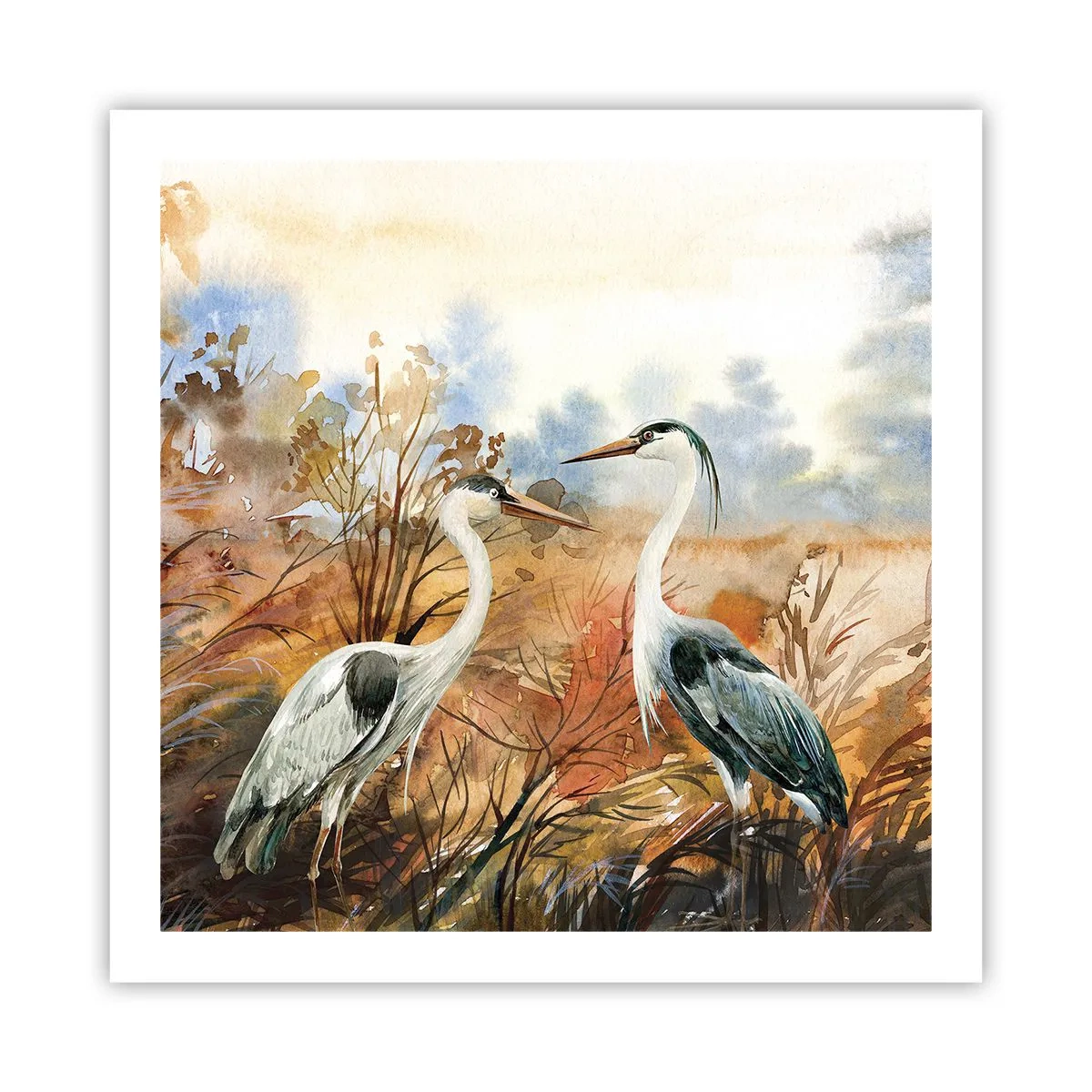 Poster - Încotro în toamnă? - 60x60 cm