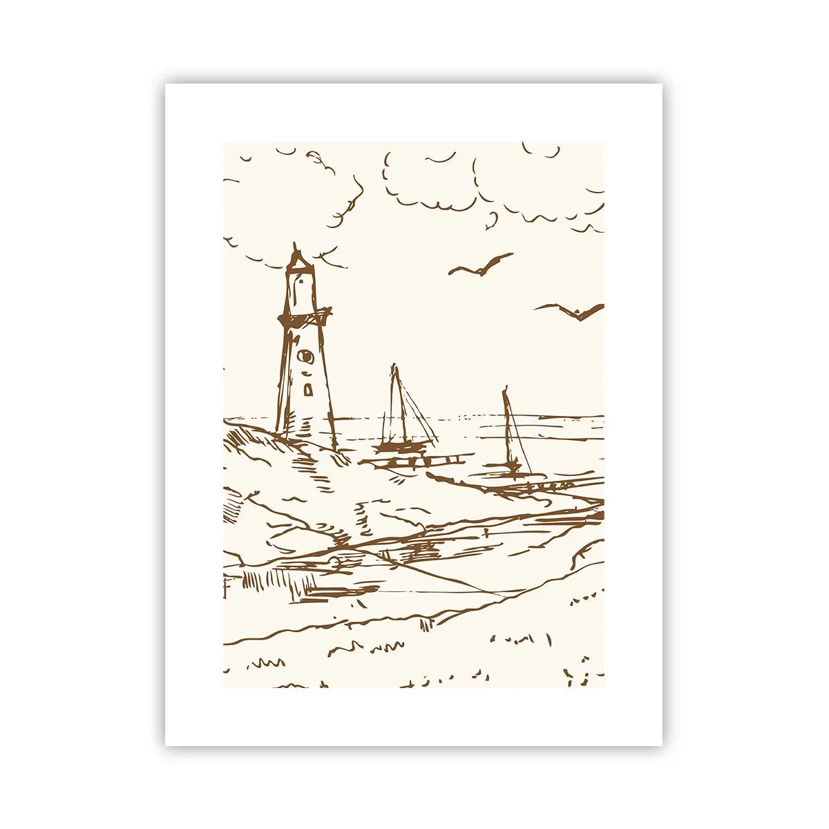 Poster - Schiță de amintiri de vară - 30x40 cm