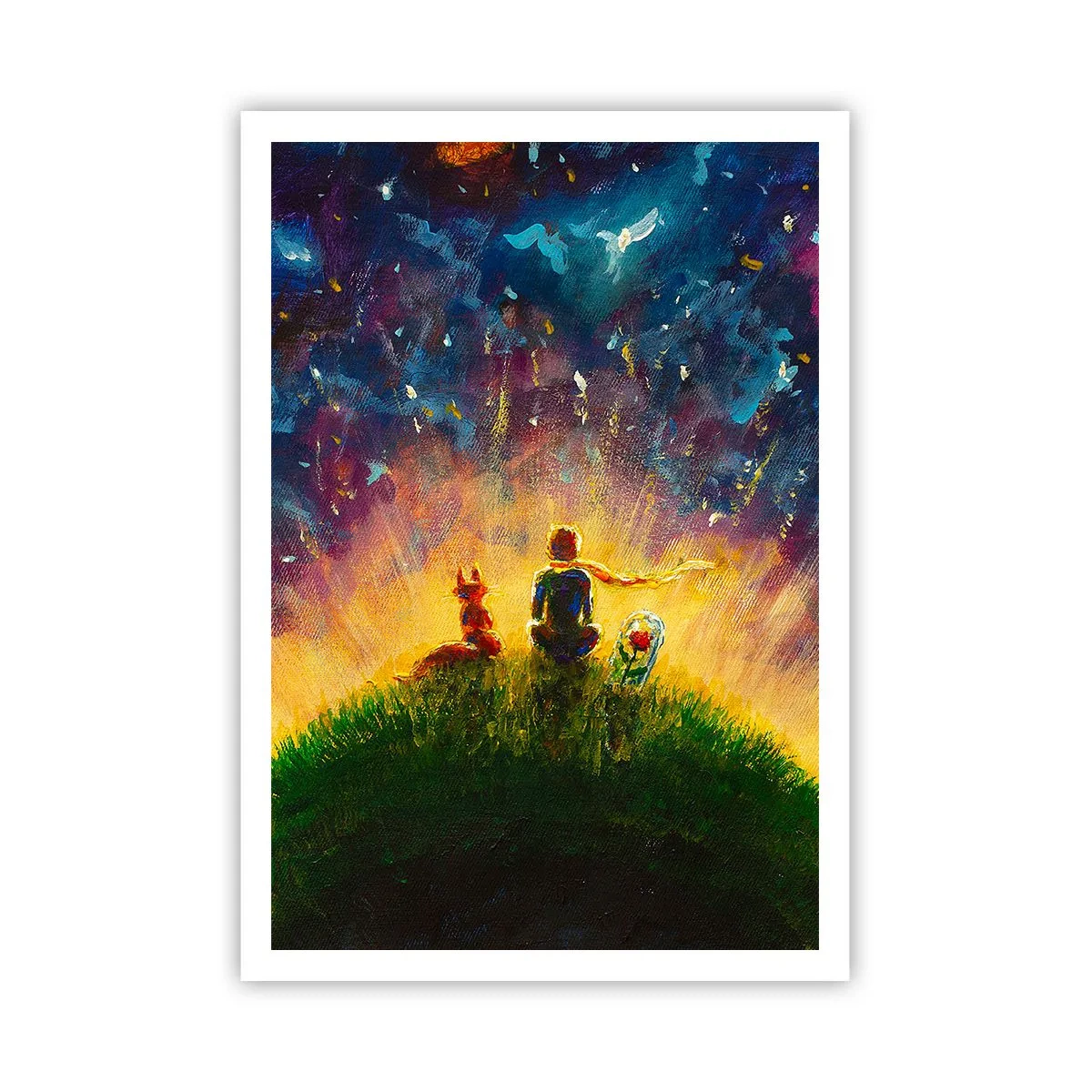 Poster - Dragoste și prietenie - întreaga lume - 70x100 cm