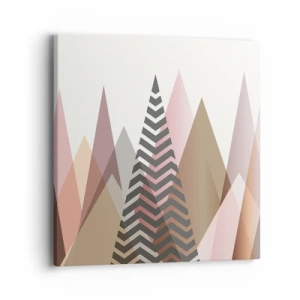 Tablou pe pânză - Construcție piramidală - 40x40 cm
