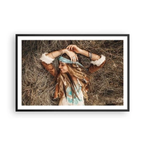 Poster în ramă neagră - În drum spre vara iubirii - 91x61 cm