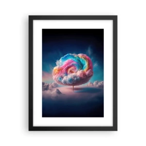 Poster în ramă neagră - Visul unui parc de distracții - 30x40 cm