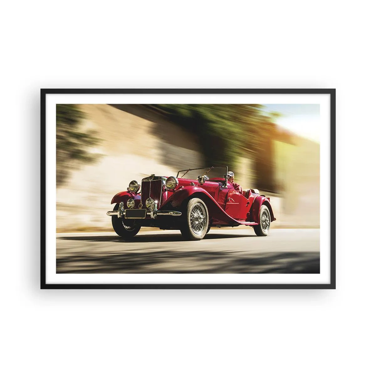 Poster în ramă neagră - Mai frumoasă decât Nike din Samothrace - 91x61 cm