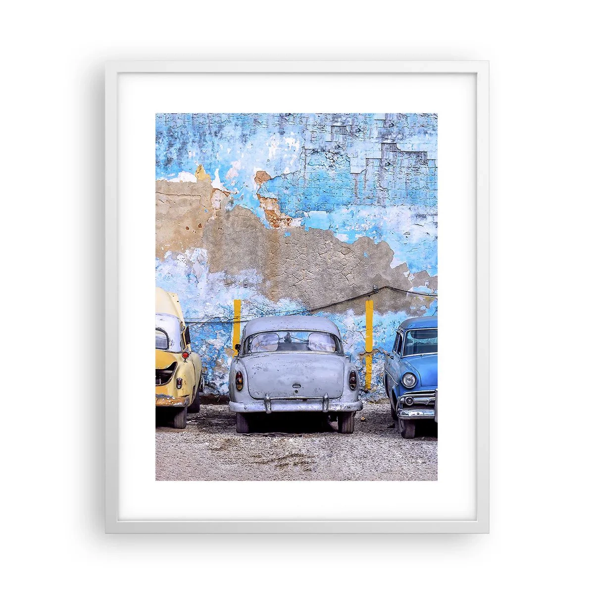 Poster în ramă albă - Întâlnirea veteranilor - 40x50 cm