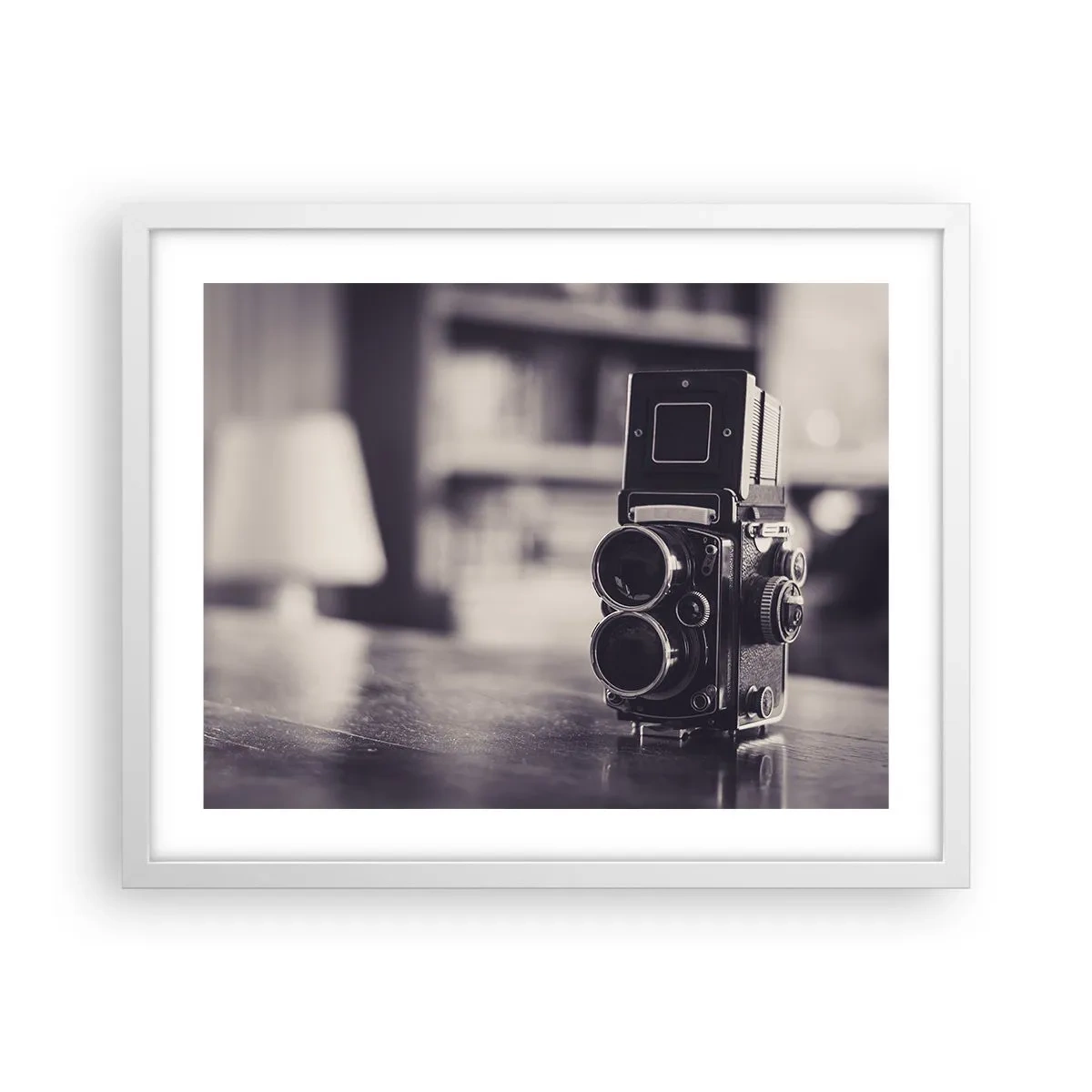 Poster în ramă albă - Magia fotografiei vechi - 50x40 cm