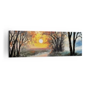 Tablou pe pânză - Atmosferă de toamnă - 160x50 cm