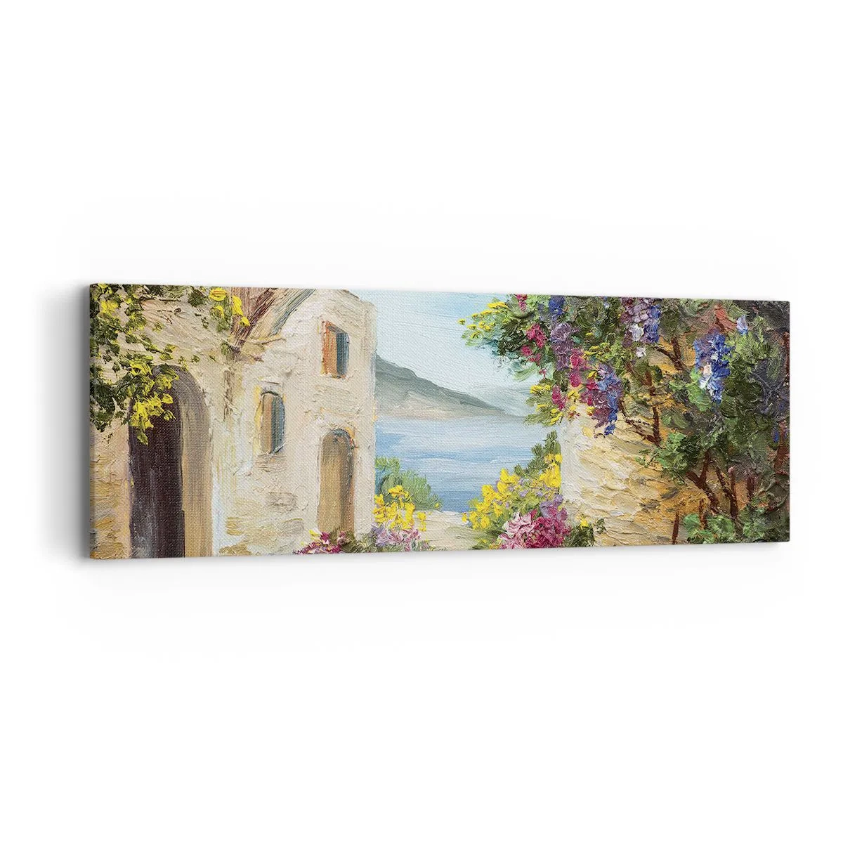 Tablou pe pânză - Farmecul peisajului de coastă - 90x30 cm