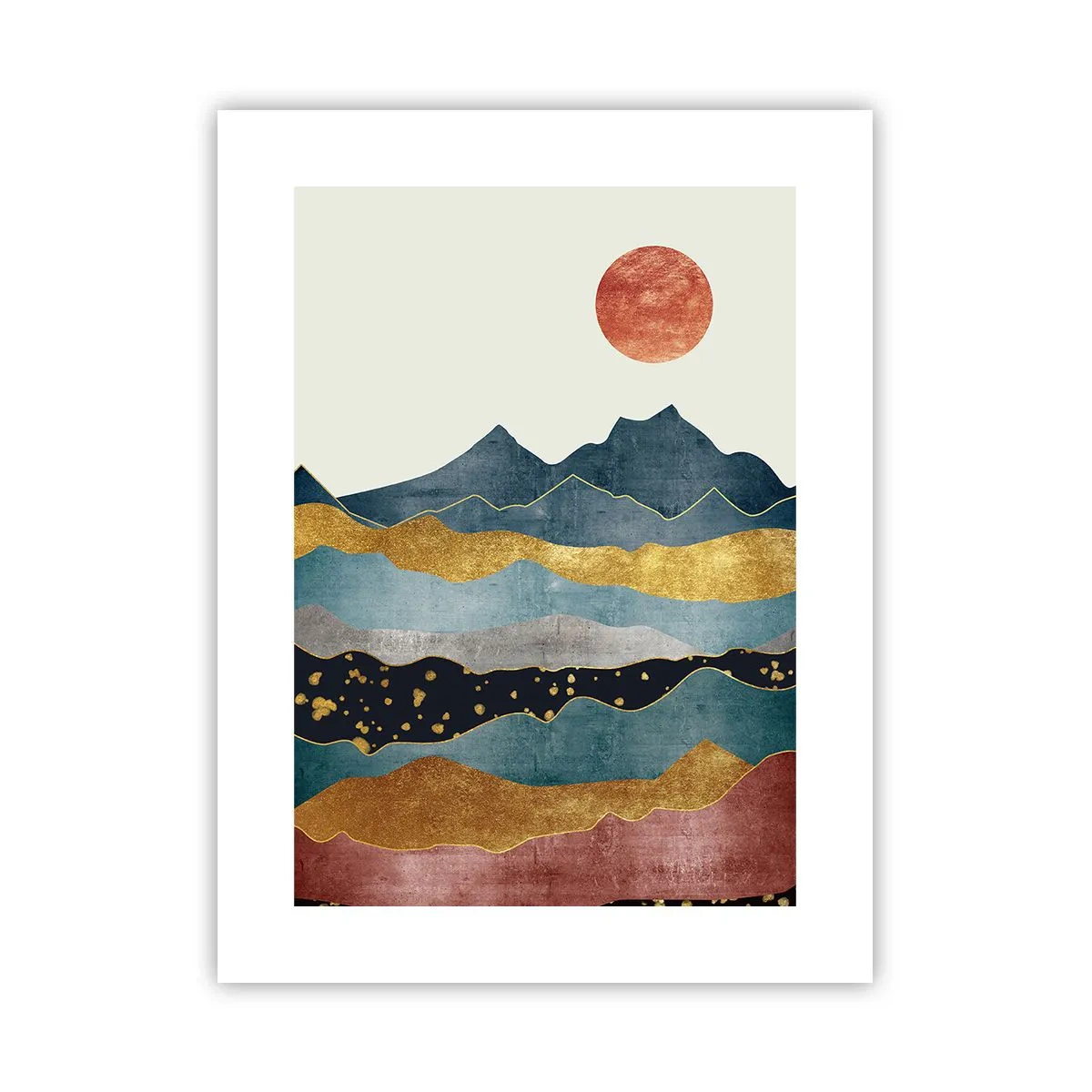 Poster - Secțiunea transversală a lumii - 30x40 cm