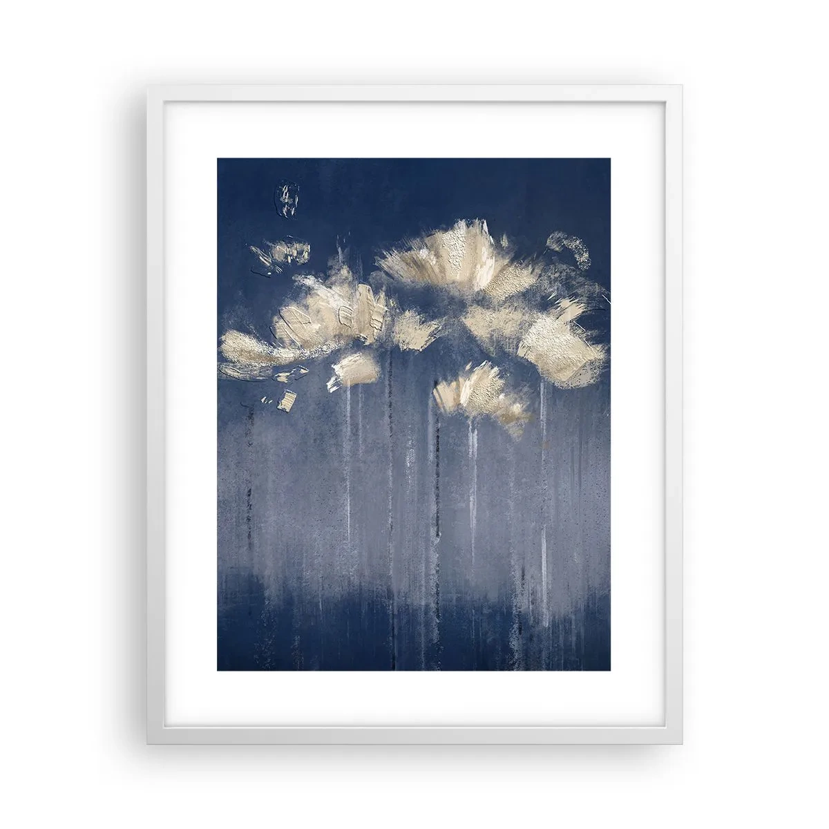 Poster în ramă albă - Ca petalele în vânt - 40x50 cm