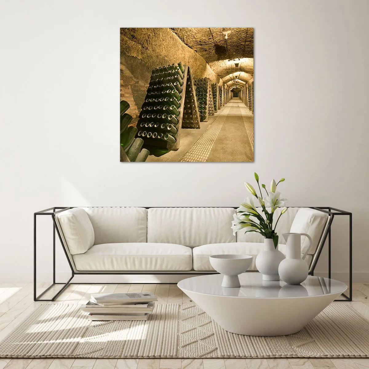 Tablou pe sticlă - Nașterea gustului - 60x60 cm