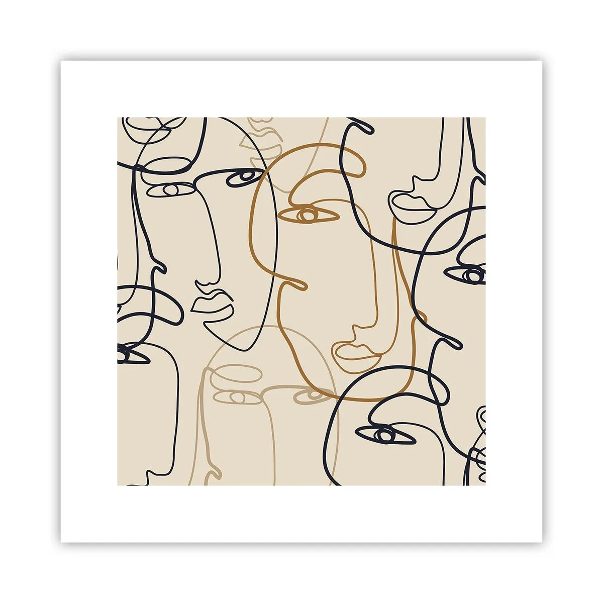 Poster - Portret multiplicat - 30x30 cm