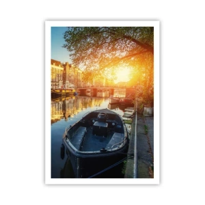 Poster - Dimineața în Amsterdam - 70x100 cm