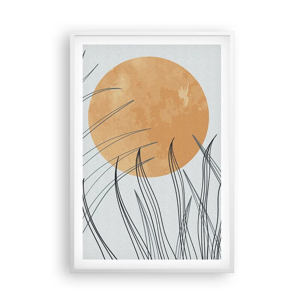 Poster în ramă albă - Întotdeauna spre soare - 61x91 cm