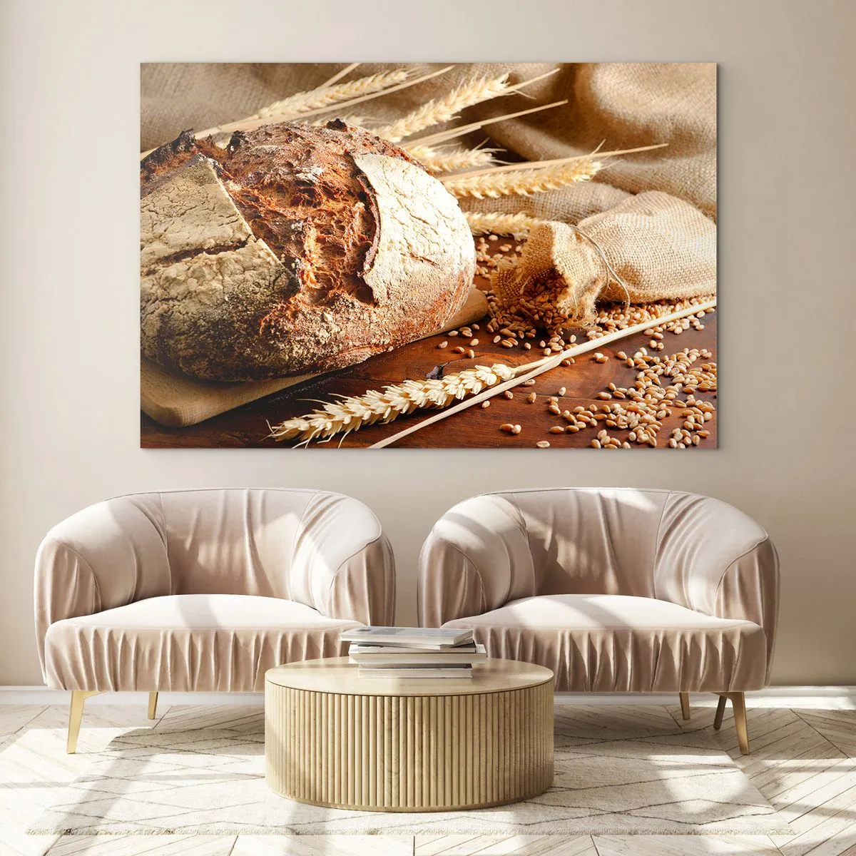 Tablou pe sticlă - Apetisantă, parfumată, crocantă - 100x70 cm