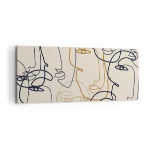 Tablou pe pânză - Portret multiplicat - 120x50 cm