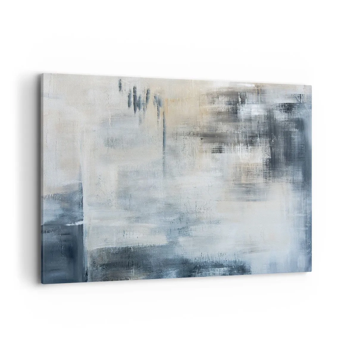 Tablou pe pânză - În spatele unui voal albastru - 120x80 cm