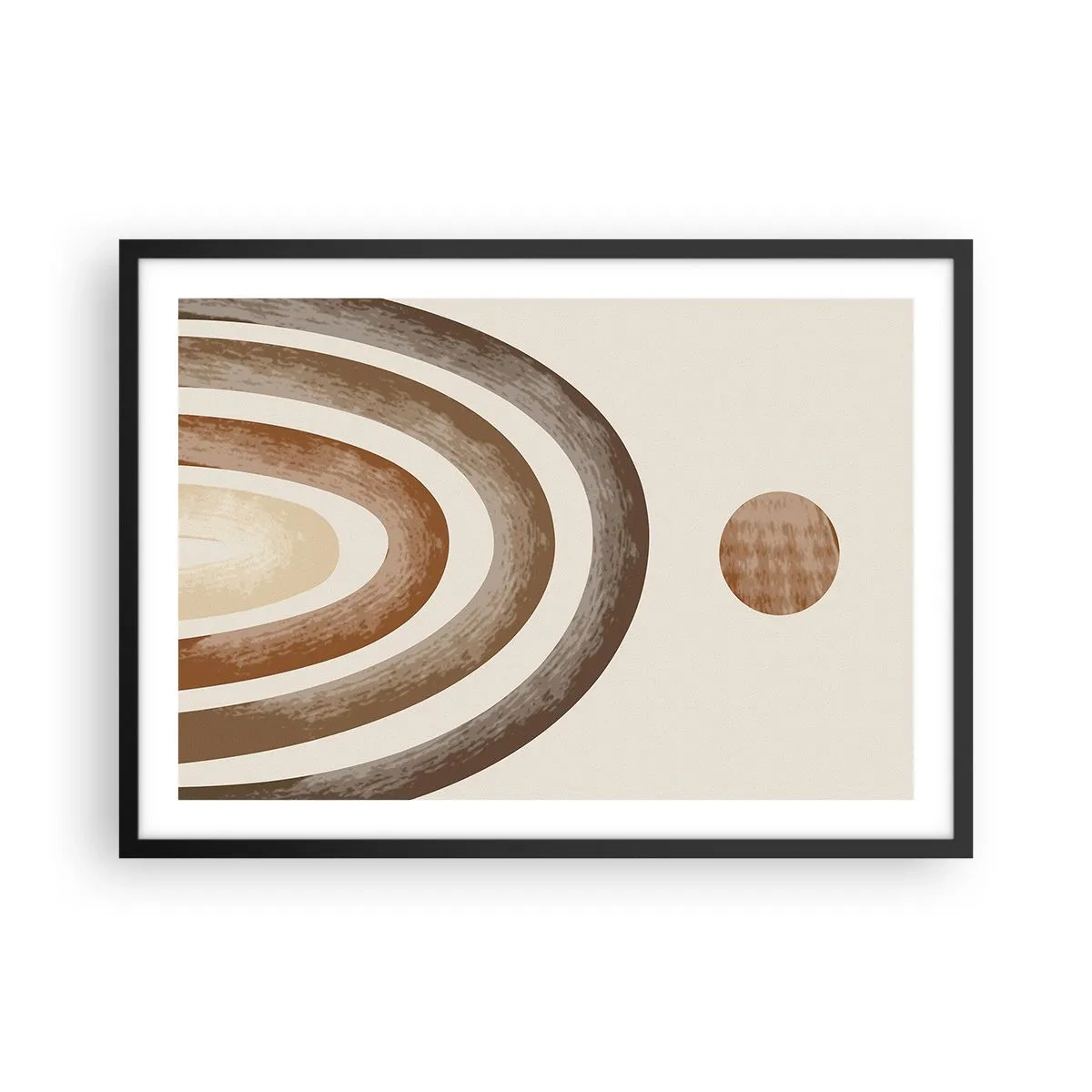 Poster în ramă neagră - Într-o galaxie îndepărtată - 70x50 cm