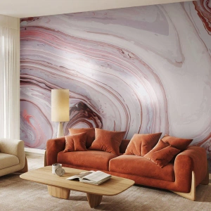 Tapet Premium Canvas - Drept înainte, apoi dreapta jos - Abstracția, Bucată, Model modern - 350x256 cm