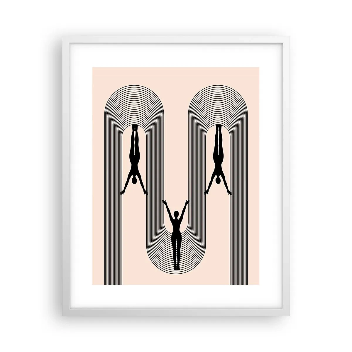 Poster în ramă albă - Cu susul în jos - 40x50 cm
