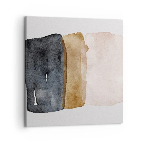 Tablou pe pânză - Compoziția culorilor pământului - 50x50 cm