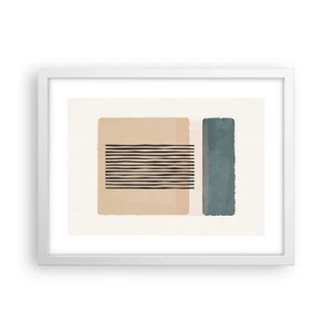 Poster în ramă albă - Totul este în regulă - 40x30 cm