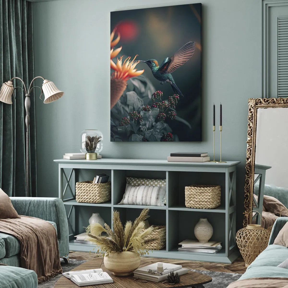 Tablou pe pânză - Viață cu adevărat colorată - 45x80 cm