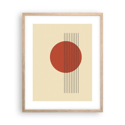 Poster în ramă de stejar deschis - În continuare - 40x50 cm