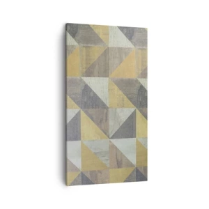 Tablou pe pânză - La unghiul triunghiului - 45x80 cm