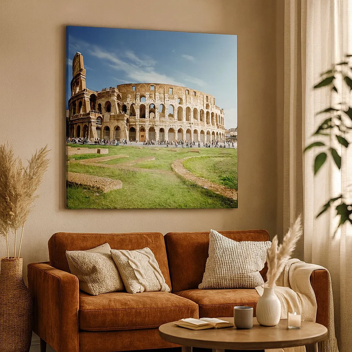 Tablou pe pânză - Încă mai poți auzi zgomotul armelor - 30x30 cm