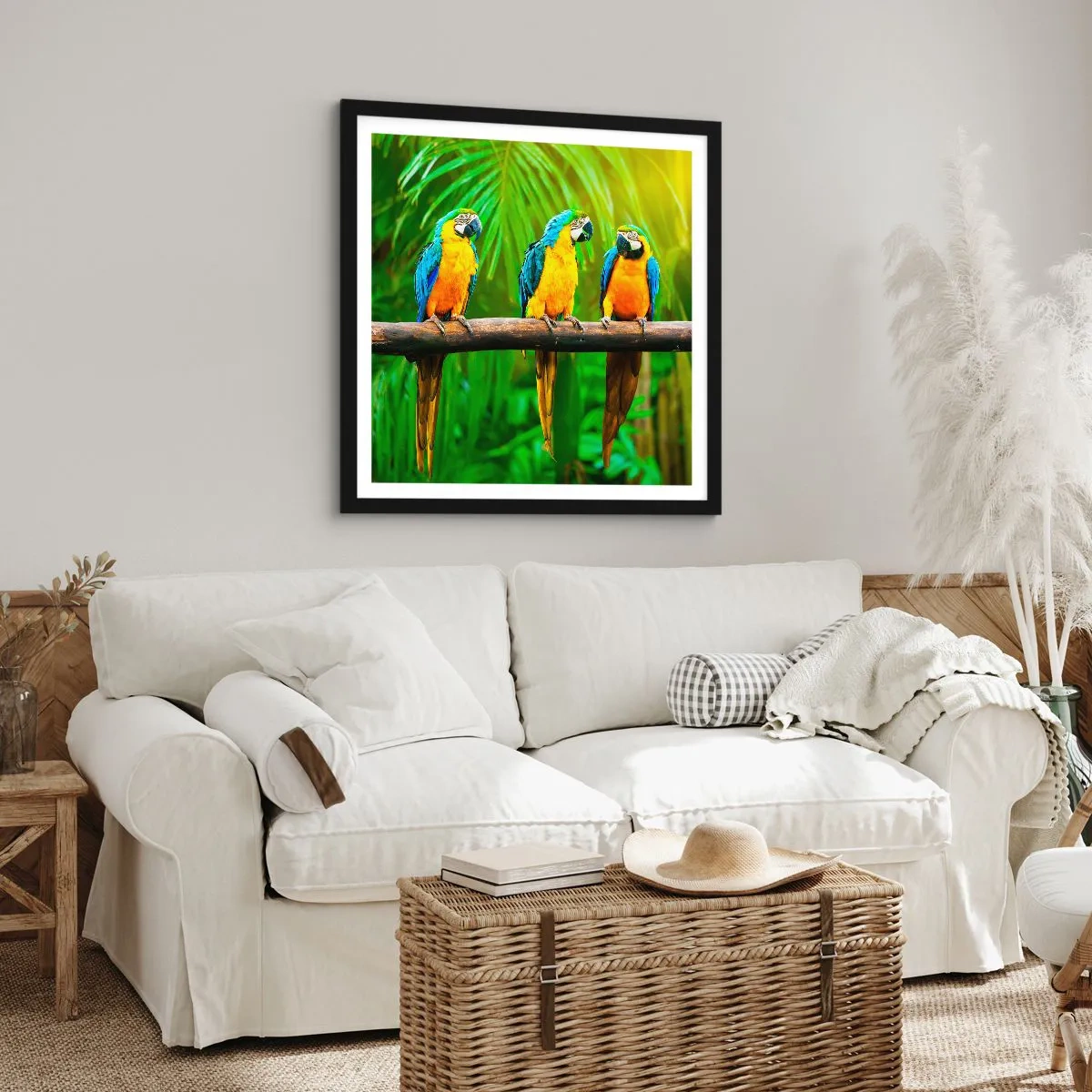 Poster în ramă neagră - Și ai auzit că ea...? - 60x60 cm